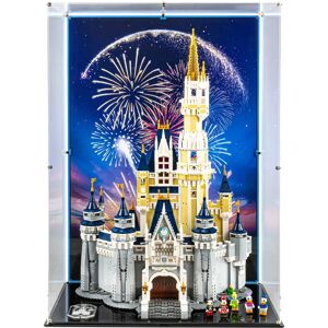 Wicked Brick Display case for LEGO® Disney: The Disney Castle (71040) - Display case with UV printed background