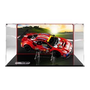 Wicked Brick Display case for LEGO® Technic: Ferrari 488 GTE (42125) - Display case with printed background