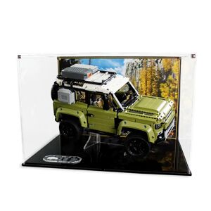 Wicked Brick Display case for LEGO® Technic: Land Rover Defender (42110) - Display case with printed vinyl background