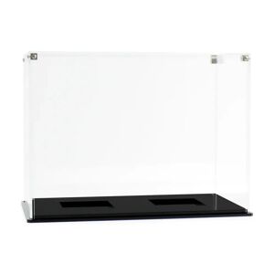 Wicked Brick Dual display case for two LEGO® Helmets - Clear background