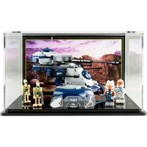 Wicked Brick Display case for LEGO® Star Wars™ Armoured Assault Tank AAT (75283) - Display case with printed background