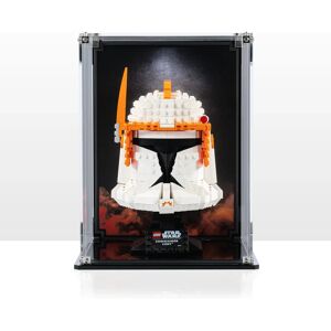 Wicked Brick Display case for LEGO® Star Wars Commander Cody Helmet (75350) - Display case with Orange printed background