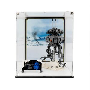 Wicked Brick Display Case for LEGO® Star Wars™ Imperial Droid (75306) - Display Case with Custom Background Print (White)