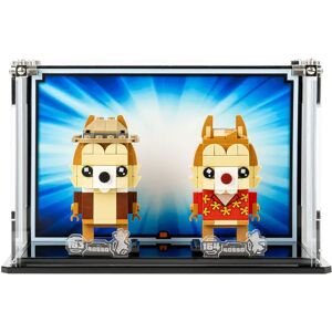 Wicked Brick Display Case for LEGO® Brickheadz Chip & Dale (40550) - Display case with background design