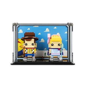 Wicked Brick Display Case for LEGO® Brickheadz Woody & Bo Peep (40553) - Display case with background design