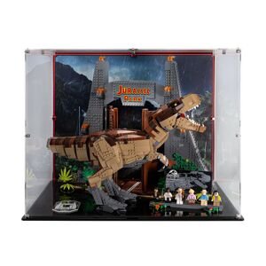 Wicked Brick Display case for LEGO® Jurassic Park: T. rex Rampage (75936) - Display case with background design