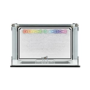 Wicked Brick Display Case for LEGO®: Everyone Is Awesome (40516) - Display Case with Custom Background 2 (White)