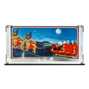Wicked Brick Display Case for LEGO® Santa's Sleigh (40499) - Display Case with Printed Background