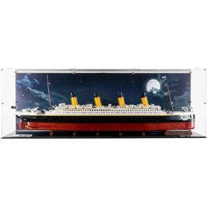 Wicked Brick Display Case for LEGO® Titanic (10294) - Display case with printed background (option 2 seascape)