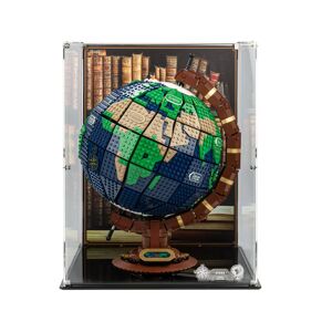 Wicked Brick Display Case for LEGO® Ideas: Globe (21332) - Display case with printed background