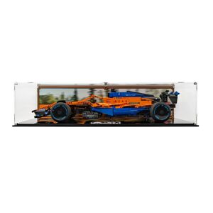 Wicked Brick Display Case for LEGO® Technic: McLaren Formula 1™ Race Car (42141) - Display case with background design