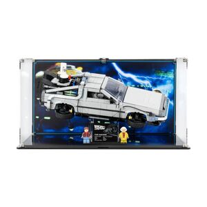 Wicked Brick Display Case for LEGO® Back to the Future Time Machine (10300) - Display case (film 2) - with background (Skyway)