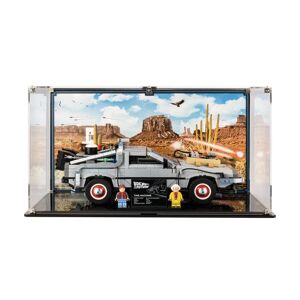 Wicked Brick Display Case for LEGO® Back to the Future Time Machine (10300) - Display case (film 3) - with background (Wild West)