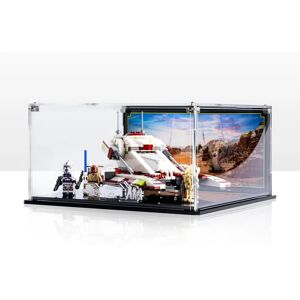 Wicked Brick Display Case for LEGO® Star Wars™ Republic Fighter Tank™ (75342) - Display case with background design