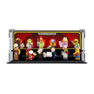Wicked Brick Display Case for LEGO® The Muppets Collectable Minifigure Series (71033) - Display case with background design (curtain)