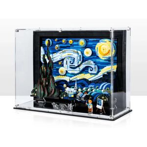 Wicked Brick Wall Mounted Display Case for LEGO® Ideas: The Starry Night (21333) - Wall mounted display case