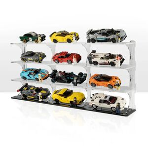 Display Stand for 12x LEGO® Speed Champions Cars (4x3)   Save Space and Showcase   Speed Champions Display   Wicked Brick