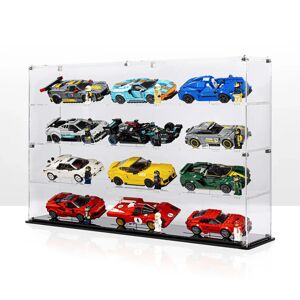 Wicked Brick Display case for 12x LEGO® Speed Champions Cars (4x3)