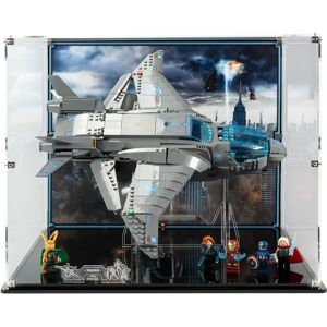 Wicked Brick Display case for LEGO® Marvel: The Avengers Quinjet (76248) - Display case with background design