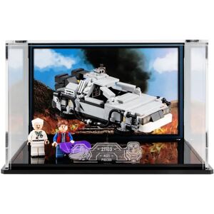 Wicked Brick Display case for LEGO® Ideas: The DeLorean (21103) - Display case with Part III background