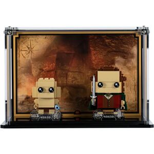 Wicked Brick Display case for LEGO® Brickheadz: Frodo™ & Gollum™ (40630) - Display case with background design