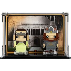 Wicked Brick Display case for LEGO® Brickheadz: Aragorn™ & Arwen™ (40632) - Display case with background design