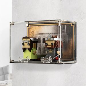 Wicked Brick Wall mounted display case for LEGO® Brickheadz: Aragorn™ & Arwen™ (40632)