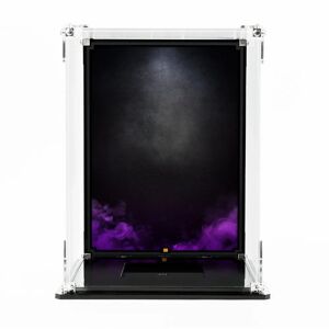 Wicked Brick Display Case for LEGO®: Marvel Spider-Man Venom (76187) set - Display Case with Purple Printed Background