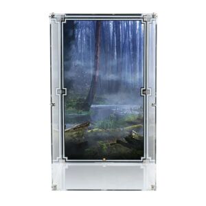 Wicked Brick Standard Wall Mounted Display Cases for Hot Toys 1/6th Scale Figure - Wall Mount with Forest Background 2