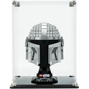 Wicked Brick Display Case for LEGO® The Mandalorian™ Helmet (75328) - Clear background