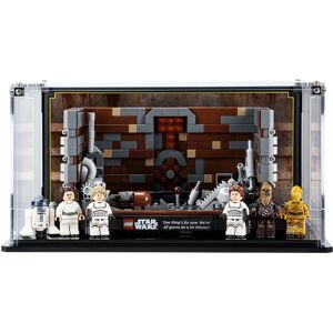 Wicked Brick Display case for LEGO® Star Wars™ Death Star™ Trash Compactor Diorama (75339) - Display case with background design