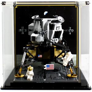 Wicked Brick Display case for LEGO®: NASA Apollo 11 Lunar Lander (10266) - Display case with background design