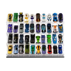 Wicked Brick Vertical Display stand for 1:64 scale Hot Wheels cars - 10 cars wide x 4 tiers