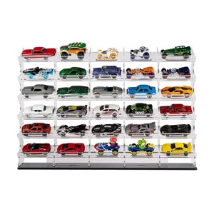 Wicked Brick Horizontal Display stand for 1:64 scale Hot Wheels cars - 5 cars wide x 6 tiers