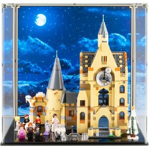 Wicked Brick Display case for LEGO® Harry Potter: Hogwarts Clock Tower (75948) - Display case with printed background