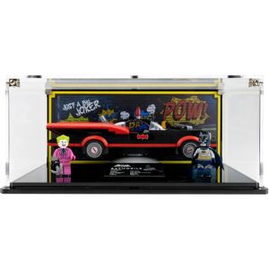 Wicked Brick Display Case for LEGO® DC: Batman™ Classic TV Series Batmobile (76188) - Display Case with Custom Background Design