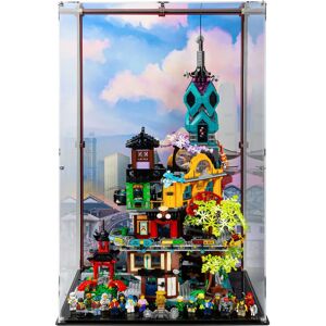 Wicked Brick Display Case for LEGO® NINJAGO® City Gardens (71741) - Display case with printed background