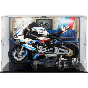 Wicked Brick Display Case for LEGO® BMW M 1000 RR (42130) - Display case with printed background