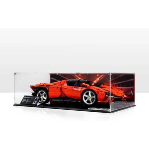 Wicked Brick Display Case for LEGO® Technic: Ferrari Daytona SP3 (42143) - Display case with background design