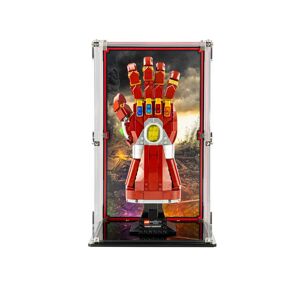 Wicked Brick Display Cases for LEGO® Marvel Nano Gauntlet (76223) - Desktop case / Display case with printed background