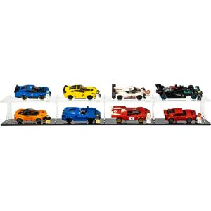 Wicked Brick Display stand for 8x LEGO® Speed Champions Cars (2x4) - Stand and add-on