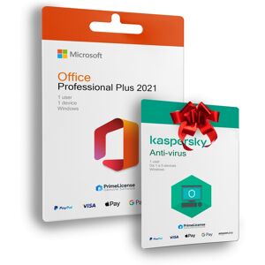 Microsoft Office Professional Plus 2021 + Kaspersky Antivirus Microsoft Office Professional Plus 2021 + Kaspersky Antivirus