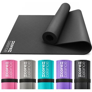 Balance Yoga Mat   173m x 61cm   6mm Thick Non Slip Foam   Stable & Grippy   Strap Included