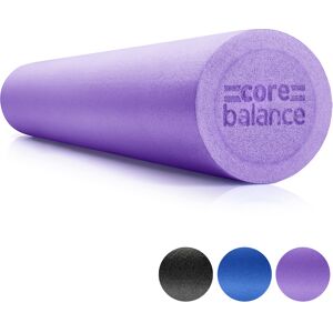 Balance Long Foam Roller   90cm x 15cm   Muscle Massage Roll for Legs & Back   Purple