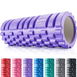 Balance Deep Tissue Foam Roller   33cm x 14cm   Textured Muscle Massage Roll   Purple