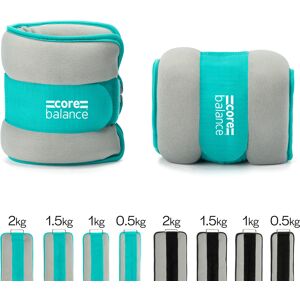 Balance Ankle & Wrist Weights   2 x 2kg   Neoprene Fabric with Velcro Strap   Teal