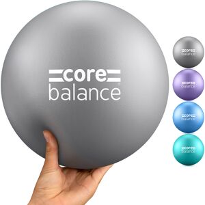 Balance Small Pilates Ball   20cm to 23cm   Soft Yoga Stability Toning Ball   Non Slip   Grey