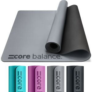 Balance Professional Rubber Yoga Mat   183cm x 68cm x 4mm   Non Slip   Extra Strong & Grippy