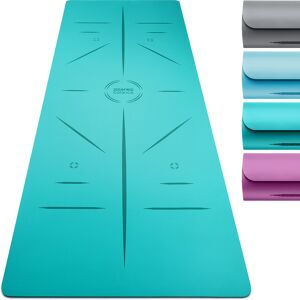 Balance Professional Rubber Yoga Mat   Alignment Lines   183cm x 68cm x 4mm   Extra Strong & Grippy