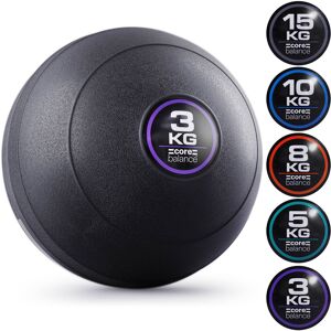 Balance Slam Ball 3kg   Heavy Duty No Bounce Medicine Ball   Sand Filled   Non Slip